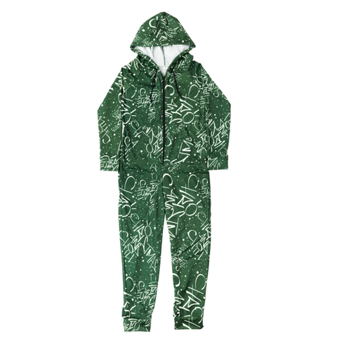 Christmas And Chill Green Onesie